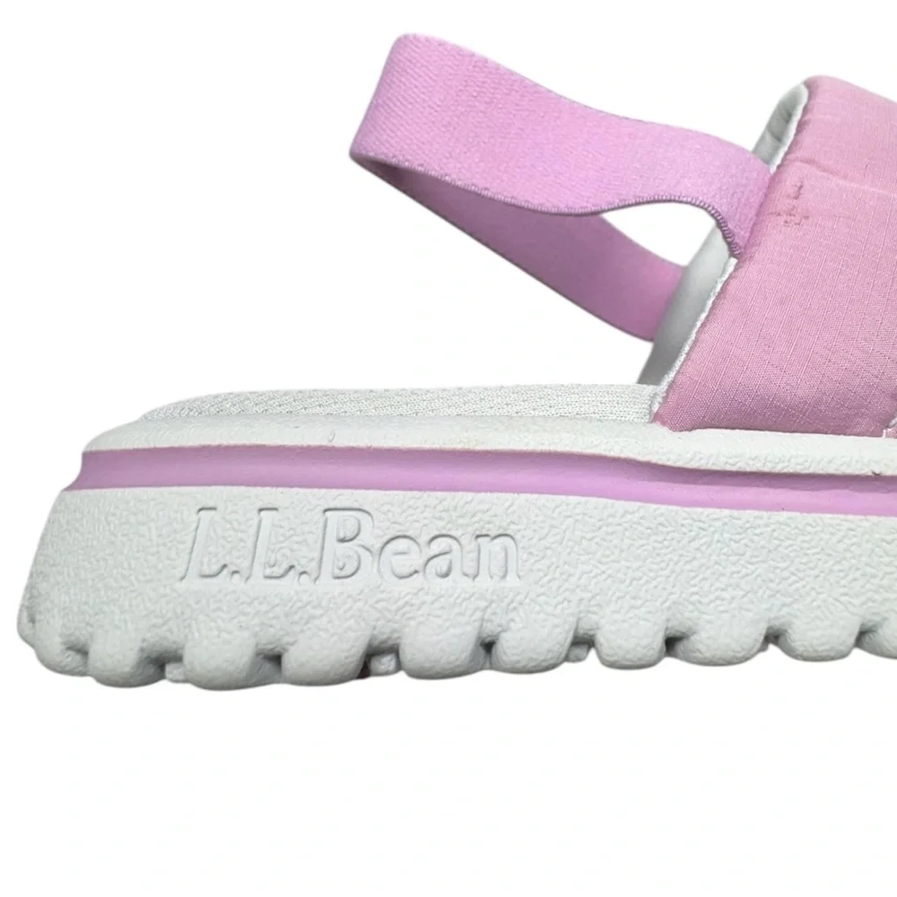 L.L. Bean Big Kids Airlight Mauve Berry Slingback Slippers Size 3-4